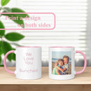 Personalized Mother's Day Coffee Mug, Custom Mum Photo Text 11 Oz Ceramic Mug, Customized Mom Gift Idea Picture Name Cup, Taza Cafe Personalizadas Fotos, Cute Gifts Mom Women Dad Men, Pink by TinyTreasures Baby Boutique