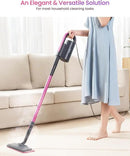 Schenley Steam Mop Cleaner with Detachable Handheld Steamer for Cleaning Hardwood, Laminate Floor, Tiles and Grout, with 7-in-1 Multi-purpose Accessories and Washable Microfiber Pads by CozyNest Decor