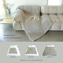 Maetoow Tighter Version Chenille Chunky Knit Blanket Throw （40×50 Inch）, Handmade Warm & Cozy Blanket Couch, Bed, Home Decor, Soft Fleece Banket, Boho Thick Blankets and Giant Yarn Throws，Light Grey by CozyNest Decor