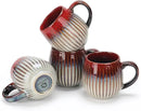 CosyCorner Ceramic Coffee Mugs Set, 17 oz Large Coffee Cups for Home and Office, Ceramic Cup for Coffee & Tea（A×4 pcs） by CozyNest Decor