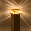 CPL01 Modern 12V AC/DC Low Voltage LED Post Cap Light for 4x4 or 5x5 Posts 120 Lumens Warm White