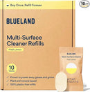 BLUELAND Multi-surface Cleaner, 10 Refill Tablets, Fresh Lemon Scent, All-Purpose, Eco-Friendly Cleaning Supplies, 10 x 24 Fl oz by CozyNest Decor