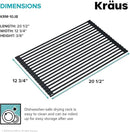 Kraus 20.5 in. Over Sink Roll Up Dish Drying Rack in Jet Black by CozyNest Decor