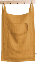 Amazhiyu 100% Linen Door Hanging Laundry Hamper Bag, 19x27 Inches Yellow by CozyNest Decor