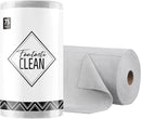 Fantasticlean Microfiber Cleaning Cloth Roll -75 Pack, Tear Away Microfiber Towels, 12" x 12", Reusable, Washable, Scratch Free, Ultra Absorbent Dish Rags for Car, Home, Garage or Shop (Grey) by CozyNest Decor