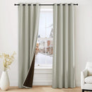NICETOWN Grommet Blackout Curtains for Bedroom and Living Room - 2 Panels Set Thermal Insulated Smart Room Darkening Plylux Curtains for Nursery Window Cover (Snad, 52 x 84 Inch Long) by TinyTreasures Baby Boutique