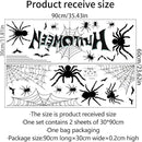 Halloween Spider Web Bat Patterns Wall Decals - Peel and Stick Removable Stickers for Scary Theme Party Decorations by CozyNest Decor