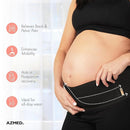 AZMED Maternity Belt Back Support - Adjustable Abdominal Binder for Pregnancy - Belly Band for Pelvic, Waist & Lower Back Comfort - Fits Up to 46 Inches - Black by TinyTreasures Baby Boutique