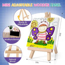 ESRICH 10 Set Mini Canvas Painting Kit, Minis Acrylic Paint Set, St. Patrick's Party Gifts,4 * 4inCanvas with Easel, Acrylic Paints,Brushes,Palette,Mini Easel Canvas for Kids Adults Painting Party by TinyTreasures Baby Boutique