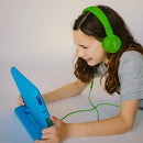 Puro Sound Labs PuroBasic Kid Headphones with Cord - Volume-Limiting & Adjustable with Microphone – Compatible with Smartphones, Tablets, PCs, and More – Safe, Durable Headphones for Kids – Green by TinyTreasures Baby Boutique