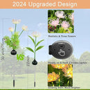 Solar Garden Lights Outdoor - 4 Pack Solar Flower Light Waterproof with Glowing Flowers & Stems for Garden Decoration,Yard Landscape Path Decor and Gift for Mother by GreenHaven Gardens