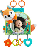 Car Seat Toy, Baby Car Mirror Toy for Rear Facing, Travel Baby Activity Center with Hanging Engaging Toys for Infants Babies 0-6-12-18 Months Boy Girl by TinyTreasures Baby Boutique
