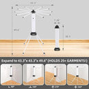 Clothes Drying Rack Foldable & Collapsible Drying Racks with 4-Leg Octopus Design, Large Capacity Space Saving Indoor Drying Rack for Bedroom,Balcony,Laundry for Indoor/Outdoor Use (White) by CozyNest Decor
