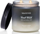 M&SENSE Sage Citrus Scented Candles for Men, 2 Wick 11.6oz Slow Burn 70 Hours Large Natural Soy Wax Clean Candle, Black Candle Luxury Manly Candles Home Fragrance Holiday Candle for Him by CozyNest Decor