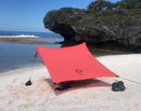 Neso Tents Beach Tent with Sand Anchor, Portable Canopy Sunshade - 7' x 7' - Patented Reinforced Corners(Lehua Red) by TinyTreasures Baby Boutique