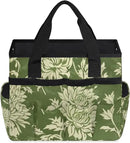 Spring Leaves Gardening Tool Bag,Heavy Duty Garden Tote Bag,Portable Oxford Gardening Storage Basket Organizer Handbag with Pockets Handle,Hand Tools Gifts for Outdoor Garden Lawn Yard by GreenHaven Gardens