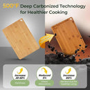 Bamboo Cutting Board, Durable Wood Cutting Boards for Kitchen with Deep Juice Grooves & Built-in Handles, Ideal Charcuterie & Chopping for Meat, Vegetables and Fruits Ideal Kitchen Gifts by CozyNest Decor