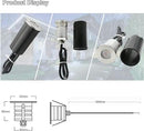 YASHIDA Mini Low Voltage 12-24V DC LED Step Lights,3 Watt Recessed Outdoor LED Landscape Deck Lights for Stair, Pathway, Garden, Warm White 2700K, IP67 Waterproof Stainless Steel Aluminum by GreenHaven Gardens