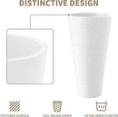 Kante Tall Round Planter Set of 2, 18 Inch Tall Decorative Planter Pots for Outdoor Indoor Garden Patio Front Porch (White) by GreenHaven Gardens