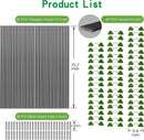Garden Hoops Grow Tunnel, 12 Sets of 7FT Greenhouse Hoops for Raised Beds, Rust-Proof Fiberglass Frame for Garden Netting, Small Greenhouse Kit, DIY Plant Support Garden Stakes, 60 pcs by GreenHaven Gardens