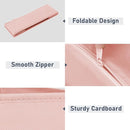 DIMJ Drawer Organizer Clothes 20 Pack - Foldable Baby Organizers and Storage & Dresser Organizer for Bedroom, Closet - Nursery Organization Dresser Dividers for underwear, Sock,Bra, Belt, Tie, Pink by CozyNest Decor