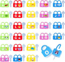AXEARTE Montessori Educational Toys - Alphabet Learning Locks and Keys for Toddlers - 26 Locks & Keys Set - Baby Sensory Fine Motor Skills Toys - ABC Locks and Keys by TinyTreasures Baby Boutique