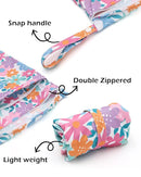 ALVABABY 3 Cloth Diaper Wet Dry Bags Waterproof Reusable with Two Zippered Pockets Travel Beach Pool Daycare Soiled Baby Items Yoga Gym Bag for Swimsuits or Wet Clothes Small medium Large 3L-SML07 by TinyTreasures Baby Boutique