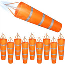 10 Pcs Airport Windsocks 40 Inch Outdoor Hanging Heavy Duty Wind Direction Measurement Wind Sock Windsocks with Reflective Belt for Outdoors Airport Farm Park (Orange) by GreenHaven Gardens