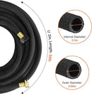 MAMIZO Soaker Hose Kit 50 ft 1/2", Solid Brass Connectors Rubber Longer Lasting, Heavy Duty Drip Hose to Save 70% Water, Soaker Hose for Garden, Lawn and Yard by GreenHaven Gardens