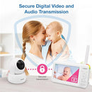VTech Video Baby Monitor with 5" LCD Screen, Up to 17Hrs Video & 31Hrs Audio Battery Life, Night Vision, 1000ft Range, Pan-Tilt-Zoom, Lullabies, Soothing Sounds, Temperature Sensor, No WiFi: 924W by TinyTreasures Baby Boutique