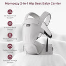 Momcozy Baby Carrier with Hip Seat, 2-in-1 Forward-Facing Carry for Active Babies, Detachable Hands-Free Carrier up to 44lbs, Breathable Infant Carrier Fits Waist Sizes up to 45 Inches, AirMesh Grey by TinyTreasures Baby Boutique