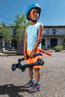 Micro Kickboard - Maxi Deluxe Foldable LED - Three Wheeled, Lean-to-Steer, Fold-to-Carry Swiss-Designed Micro Scooter for Kids with Motion-Activated Light-Up Wheels for Ages 5-12 by TinyTreasures Baby Boutique
