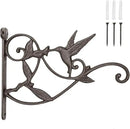 Mkono Hanging Plant Bracket Hook Iron Decorative Plant Hanger for Flower Basket Bird Feeder Wind Chime Lanterns, 1 Pack by GreenHaven Gardens