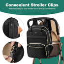 MOMUVO Diaper Backpack for Women Large Capacity with Insulated Pockets Diaper Bags For Baby Girl Boy Waterproof Baby Bags by TinyTreasures Baby Boutique