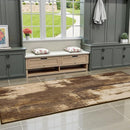 Washable Runner Rug, 2x6 Kitchen Rugs Brown Long Runner Rugs with Rubber Backing, Abstract Non-Slip Carpet Runners for Hallways, Kitchen, Bedroom, Laundry, Entrance by TinyTreasures Baby Boutique