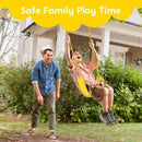 TURFEE Swing for Outdoor Swing Set - Pack of 1 Seat Replacement Kit with Heavy Duty Chains - Backyard Swingset Playground Accessories for Kids (Yellow) by GreenHaven Gardens
