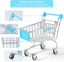 134pcs Mini Shopping Cart Basket Miniature Food Drink Bottle Supermarket Metal Handcart Toys Doll House Store Cosplay Game Dollhouse Grocery Fruit Cake Bread Party Trolley Model Dollar Bills by TinyTreasures Baby Boutique