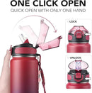 Enerbone 32 oz Insulated Water Bottle, Stainless Steel Bottle with Carrying Strap, Double-Wall Vacuum Insulation Design, Leakproof Sports Bottle with Straw, Keep Drinks Cold or Hot for Hours by CozyNest Decor