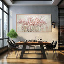 Pink Large Framed Canvas Wall Art Botanical Photo Canvas 29"x58" Artwork for Living Room Kitchen Women Room Decor for Bedroom by CozyNest Decor
