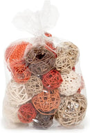 ANDALUCA Decorative Balls Bag Bowl Filler Home Decor (Orange) by CozyNest Decor