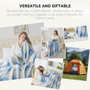 LURKA Checkered Sherpa Fleece Twin-Size Bed Blanket - Extra Thick and Warm Winter Soft Fuzzy Plush Blanket for Couches, Beds & Pets, Glacier, 60x80 Inches by CozyNest Decor