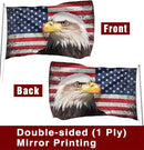 American Eagle Flag 3x5 Ft Double Sided Faith Over Fear Banner, Christian American Flags for Outside Christian Banners with Brass Grommets Outdoor House Decorations Flag by GreenHaven Gardens
