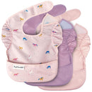 Tiny Twinkle Mess-Proof Baby Bib - Waterproof Bib for Baby Girl - Machine Washable - Adjustable Closure - PVC, BPA, & Phthalate Free - Great for Travel - Baby Food Bibs (3 Pack, Unicorn Set) by TinyTreasures Baby Boutique
