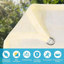 Amagenix Sun Shade Sail 8X15 Curved Edge Outdoor Shade Canopy Cream Breathable 95% UV Block Shade Cloth for Patio Garden Backyard (We Make Custom Size) by GreenHaven Gardens