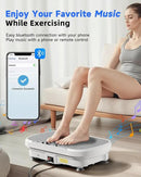 Vibration Plate Exercise Machine, Full Body Shaker Workout Vibration Plate for Lymphatic Drainage Weight Loss, Waver Vibrating Fitness Platform with Resistance Bands, Low Noise Home Fitness for Adults by CozyNest Decor