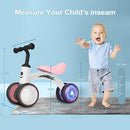 Colorful Lighting Baby Balance Bike Toys for 1 Year Old Girl Gifts, 10-36 Month Toddler Balance Bike, No Pedal 4 Silence Wheels & Soft Seat Pre-School First Riding on Toys, 1st Birthday Gifts. by TinyTreasures Baby Boutique