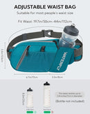 WATERFLY Fanny Pack Waist Bag: Hiking Water Bottle Holder with Strap Waist Pack for Women Men Hydration Hip Packs for Running Walking Traveling-Cyan by TinyTreasures Baby Boutique