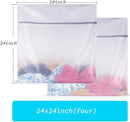 Laundry Mesh Bag-Heavy Duty Mesh Laundry Bags,Laundry Bags Mesh Wash Bag for Washing Machine-Supper Zipper Net Laundry Bag for Travel,Lingerie,Sweater,Garment,Undergarment 4（24Inch×24Inch） by TinyTreasures Baby Boutique