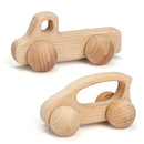 TOY Life Wooden Toys Cars, Montessori Toys for Babies 0-6-12 Months, Rattle Toy Cars for Toddlers 1-3, Christmas Wooden Baby Toys Gift 1 Year Old, Baby Boy Nursery Decor, 1 Year Old Boy Birthday Gift by TinyTreasures Baby Boutique