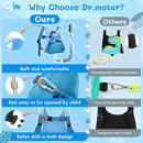 Dr.meter 3 in 1 Toddler Harness Leash + 8.2ft Anti Lost Wrist Link, Cute Dinosaur Kids Safety Harness with Key Lock, Child Walking Harness Assistant Strap for Outdoor Activity Travel by TinyTreasures Baby Boutique